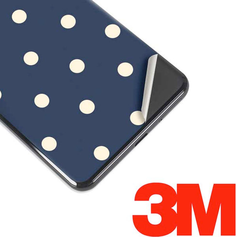 Blue and Cream Polka Dots Google Pixel 3 XL Skin